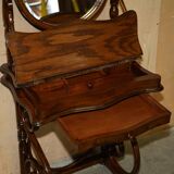 Victorian Thonet dressing table in bent wood with adjustable stool.