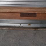 Old farmhouse table in solid oak with dowels.