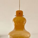 Massimo Vignelli Murano orange globe pendant light