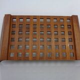 Teak tray with glass bowls by Jens Quistgaard for IHQ Dansk Designs, 1960s, set of 7.