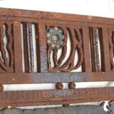 Metal and bronze ironwork entrance door Charles Piguet Lyon 1919