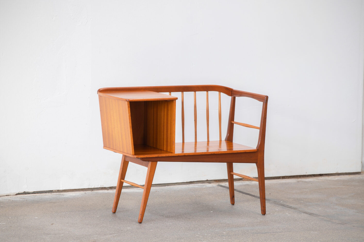 Scandinavian teak bench, 1960s