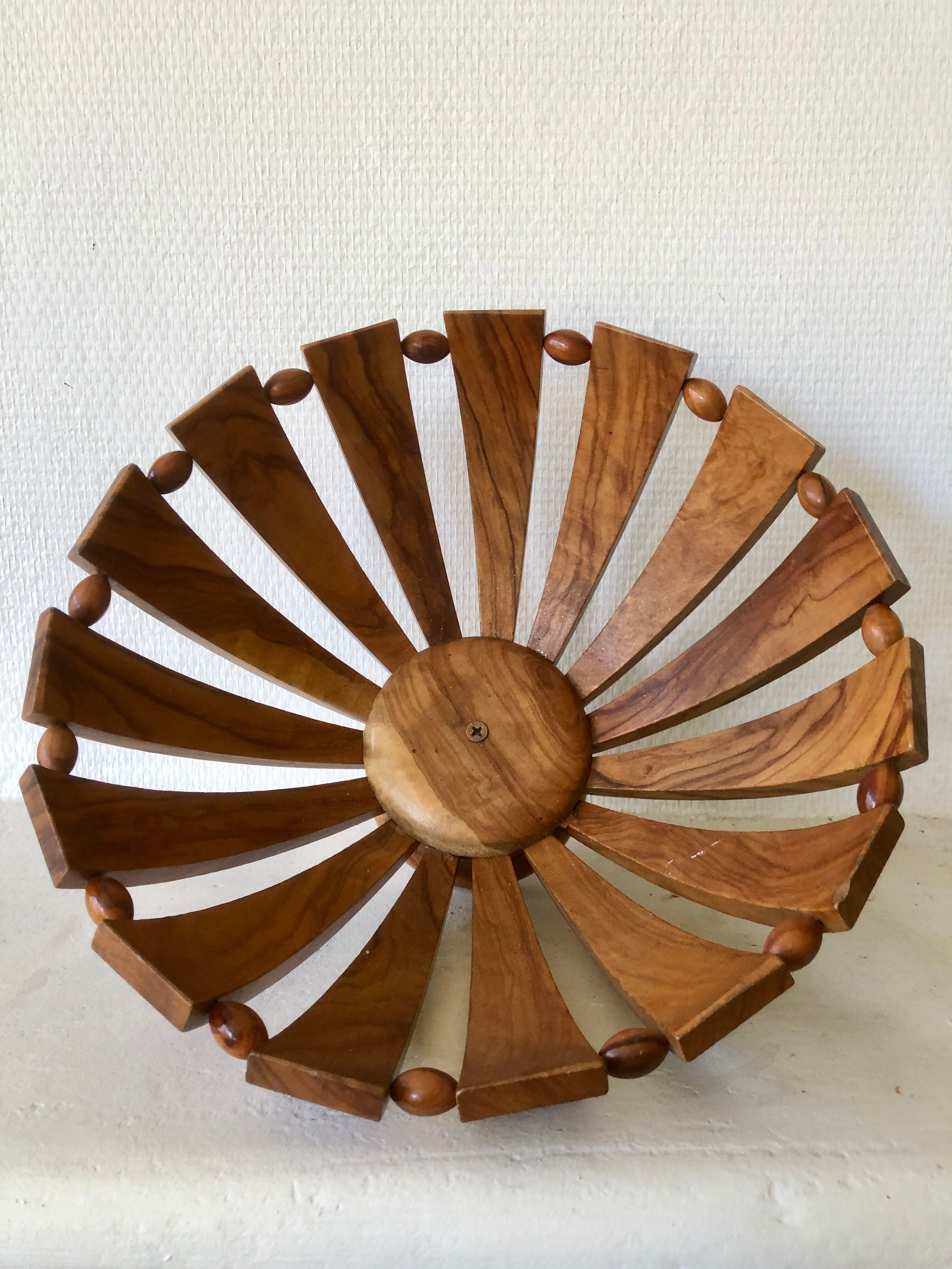 Wooden fruit basket