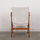 Fauteuil en hêtre, design scandinave, années 1960