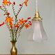 Baladeuse tulipe vintage en verre dépoli