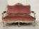 Louis XV style bench in lacquered and gilded beech, 20th century