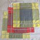 3 red/yellow bistro napkins 47 x 47