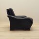 Black armchair, Italian design, 1980s, manufacture: Italy