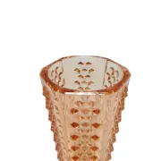 AEL Vase Cwieki, modernism, rose glass, Ząbkowice, Poland