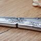 Silver metal pie shovel knife