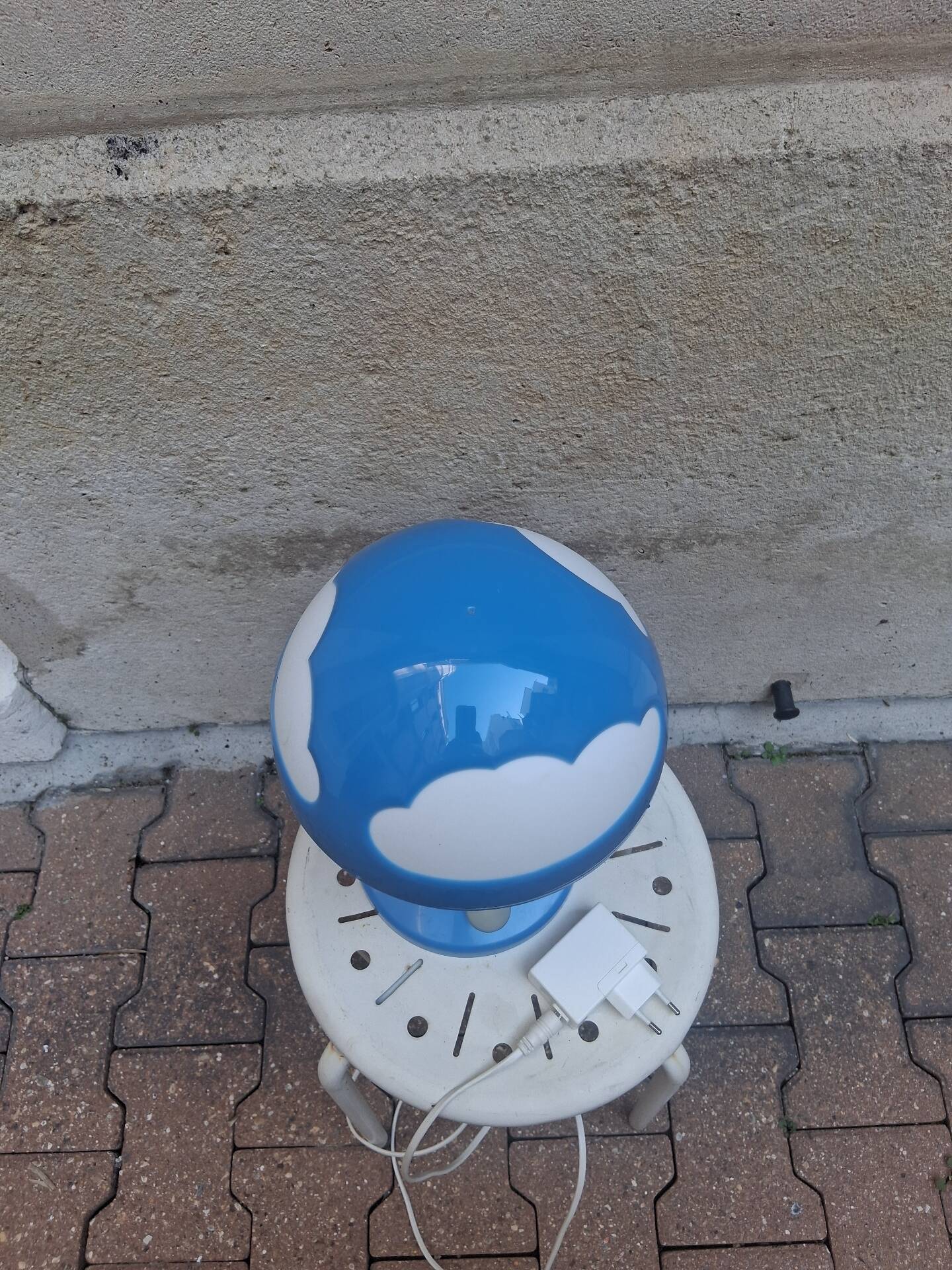 Lampe champignon nuages Skojig années 90