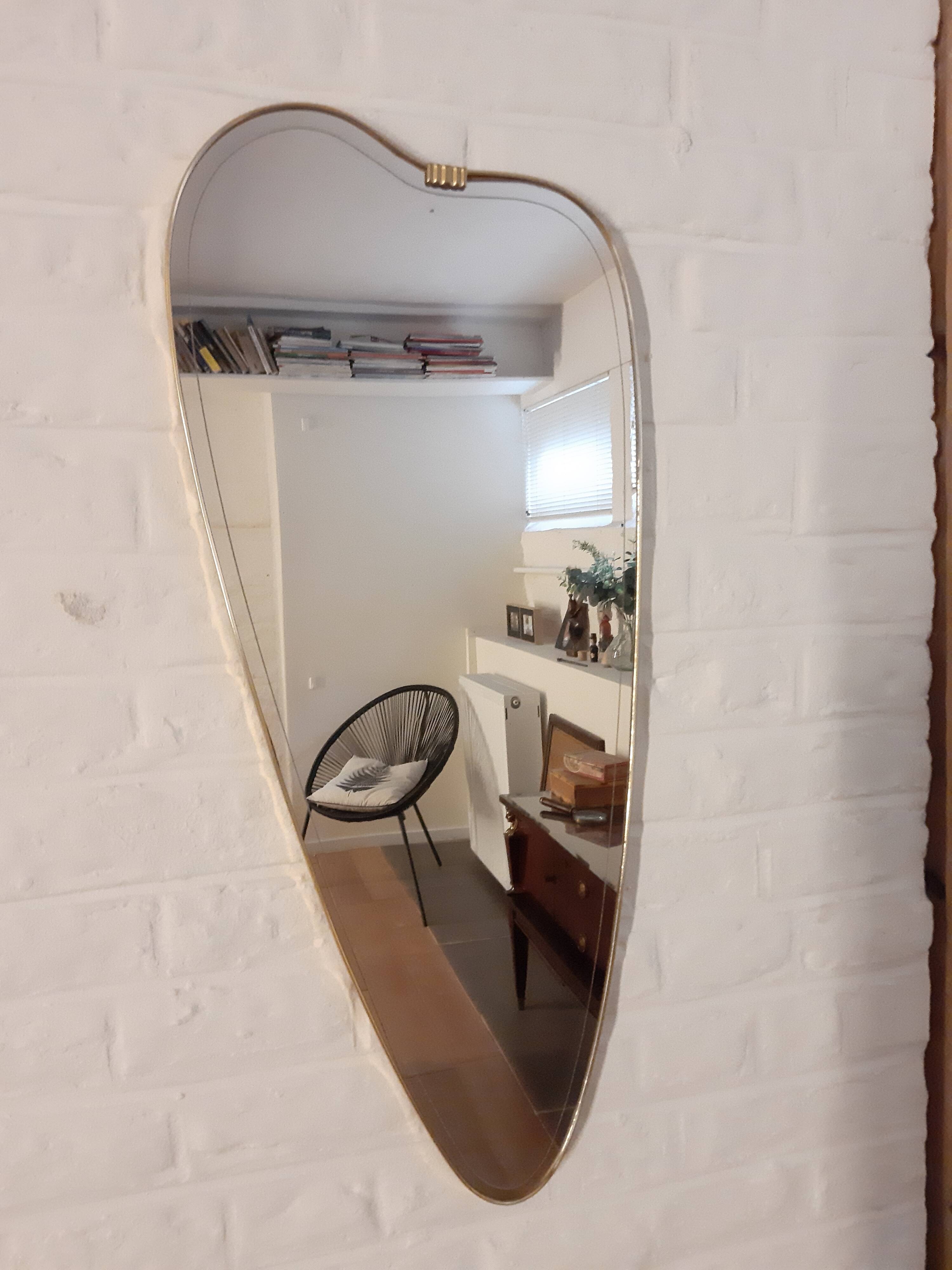 Mirror rear-view mirror 35x85cm