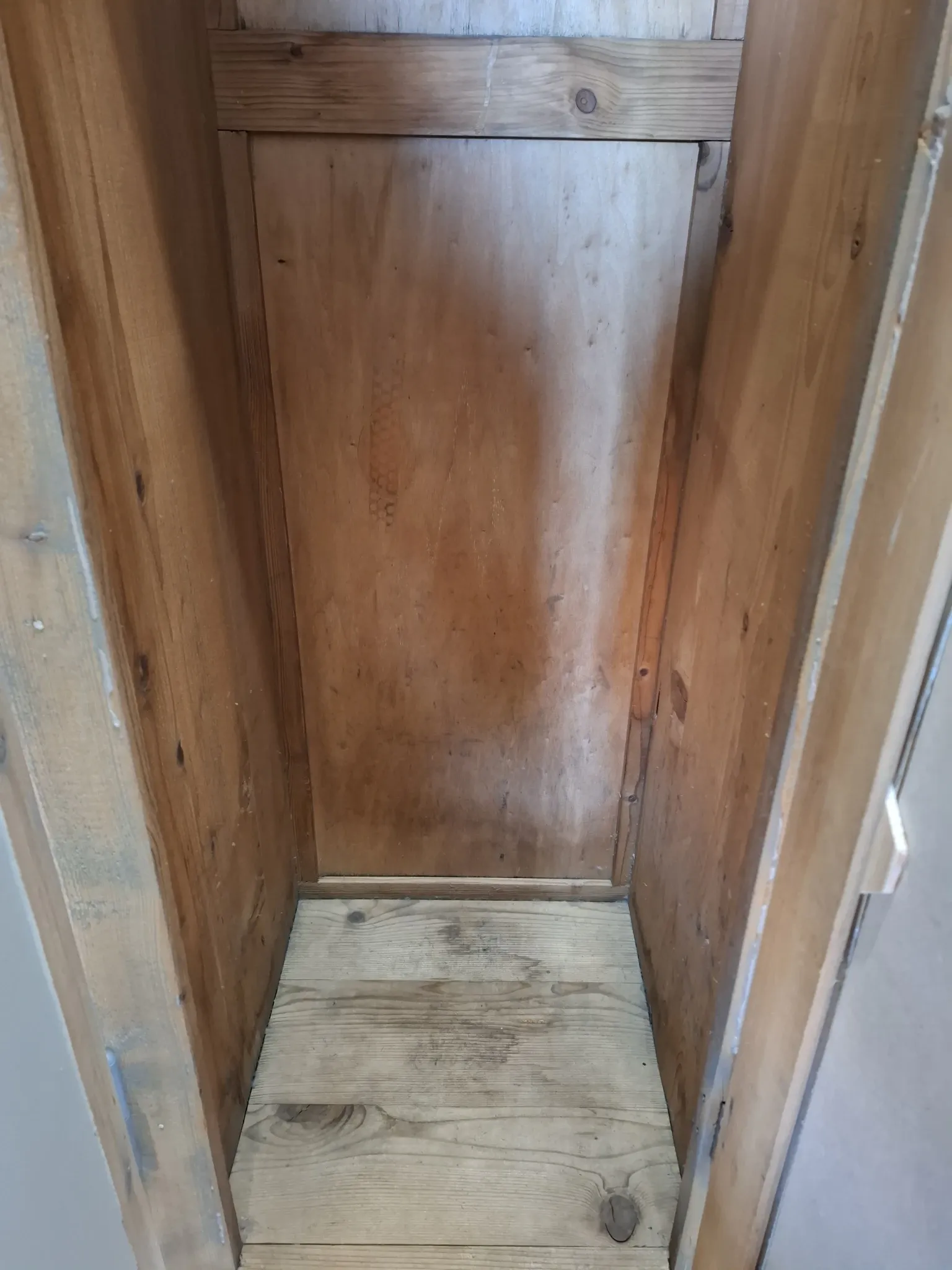 Wooden changing rooms