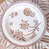 Large hollow iron earth dish daisy decor