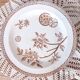 Large hollow iron earth dish daisy decor