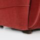 Set of 3 French Art Deco Red velvet Upholstered Armchairs, 1930s