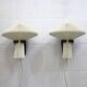 Pair original Le Klint 204 “Mushroom” lamps, designed by Vilhelm Wohlert