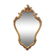 Miroir rocaille doré à la feuille d’or 43x70cm