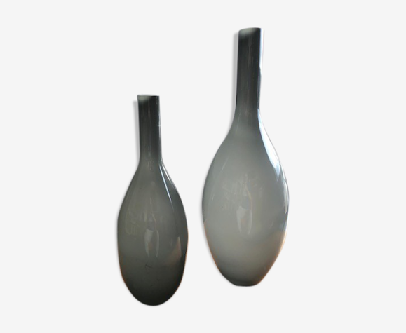 Lot 2 vase LEONARDO Grey Beauty 65cm and 50cm | Selency