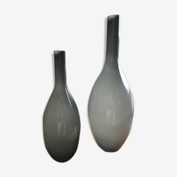 Lot 2 vase LEONARDO Grey Beauty 65cm and 50cm