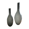 Lot 2 vases Leonardo grey beauty 65cm et 50cm