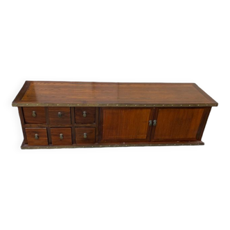 Meuble TV en bois exotique
