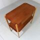 Vintage side console table teak & beech 1950’s
