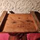 Bout de canapé éléphant, table d'appoint Art déco en bois