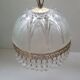 Large vintage ball chandelier with tassels