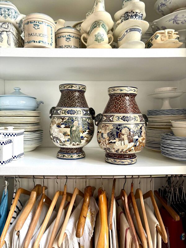 Vase polychrome en grès de Biên Hoa - Vietnam
