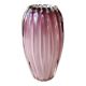 Organic floral vase. Blown glass in pink tones. Seguso Murano style