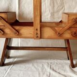 Worker - sewing box on vintage wooden legs - 3 floors