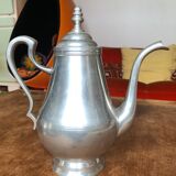 Service à café et thé ancien fait main wisna indonesia métal argenté
