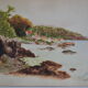 Watercolor painting circa 1910 english coast