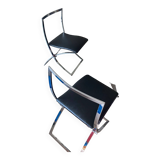 Pair of "Luisa" chairs by Marcello Cuneo for Mobel Italia 70's