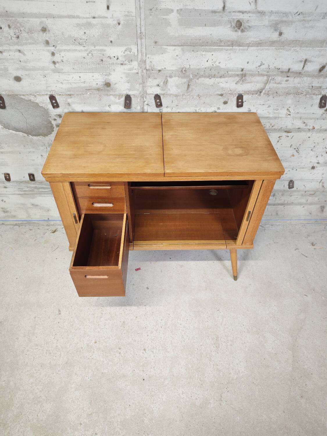 Old sewing machine cabinet