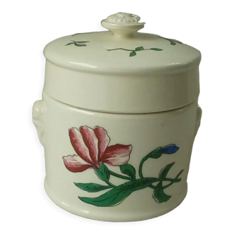 Pot a rillette terrine a foie gras en faience sarreguemines france riquewihr n°2