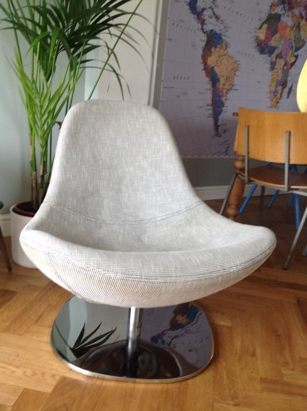 Egg Carl Ojerstam for Ikea Tirup chair Selency