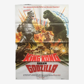 King Kong Gegen Godzilla - Affiche originale allemande - 1974