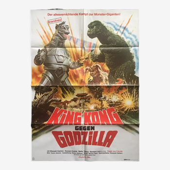 King Kong Gegen Godzilla - Original German Poster - 1974