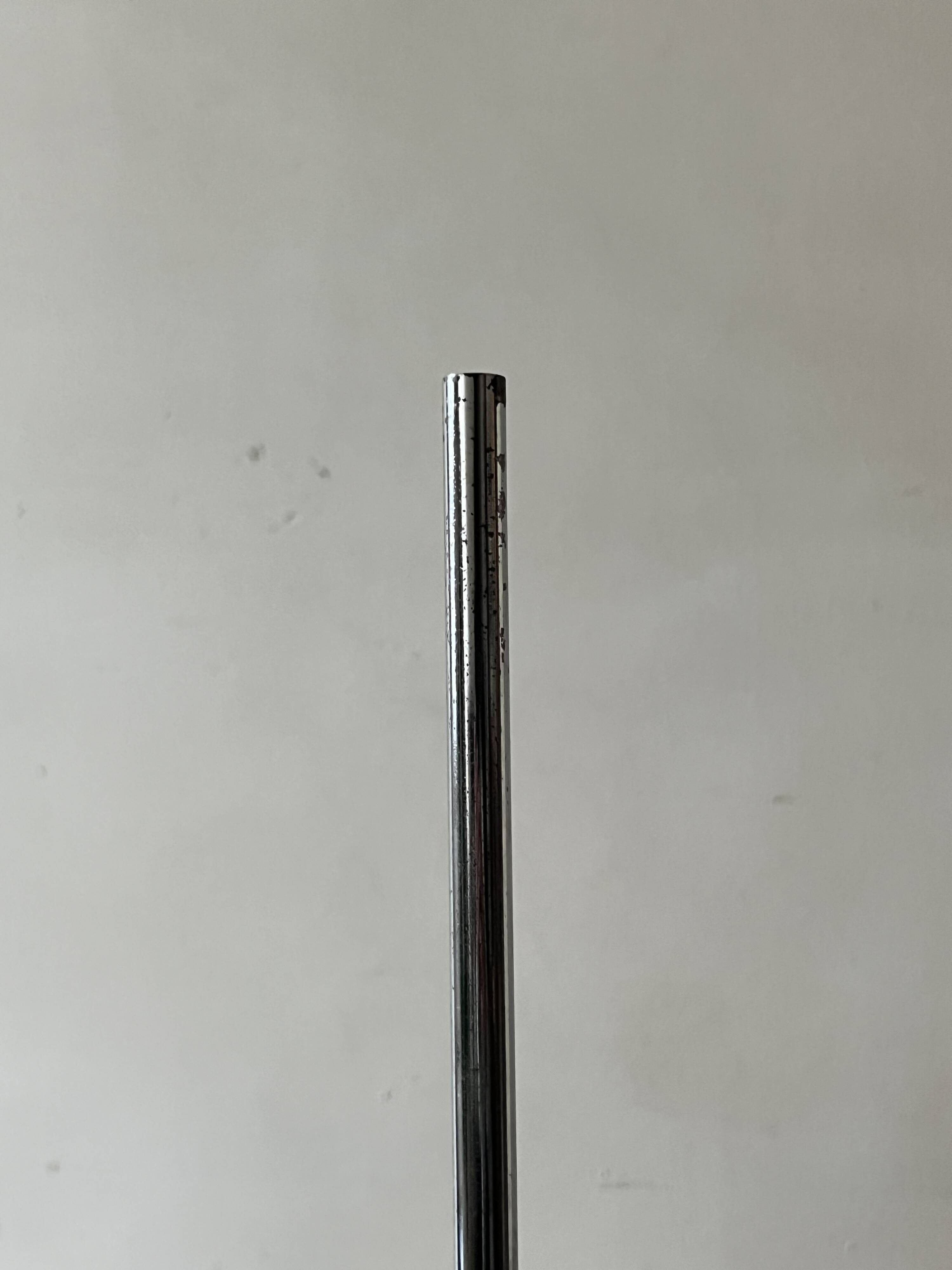 Articulated desk lamp in chrome metal, Lita France 1970