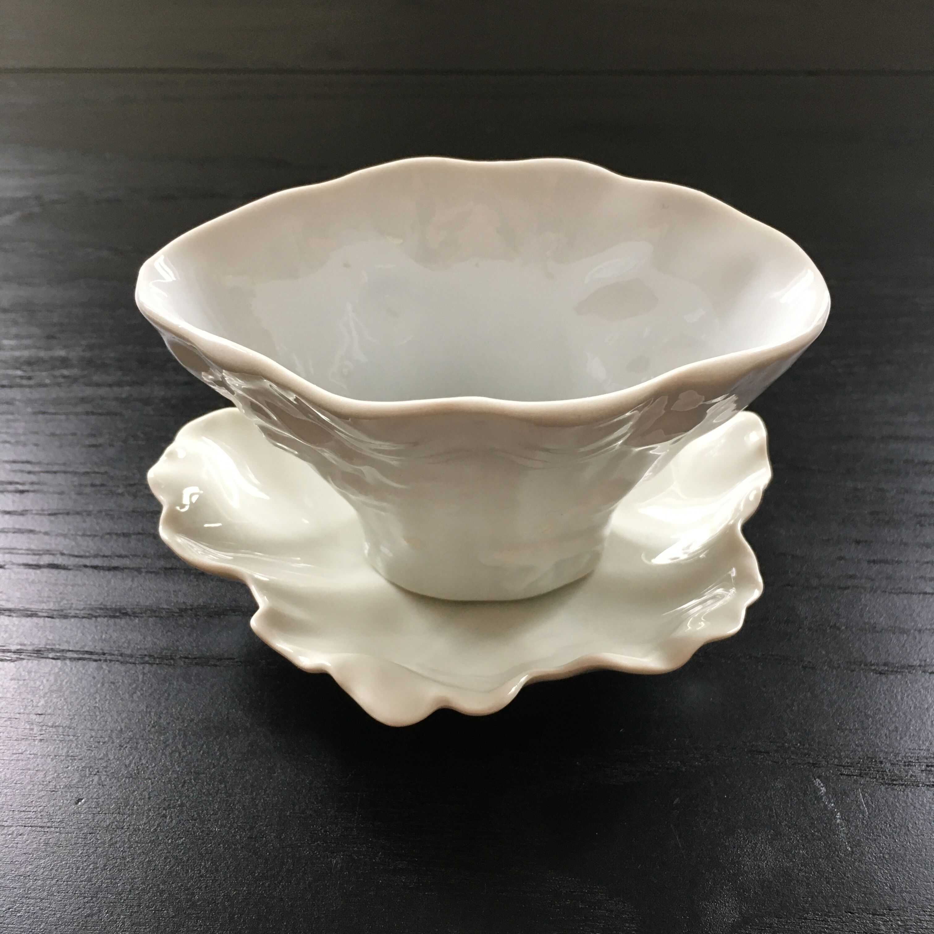 Vase and porcelain cup assembly