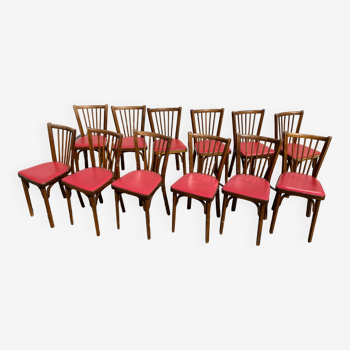 Set de 12 chaises baumann 153