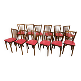 Set de 12 chaises baumann 153