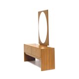 Vintage dressing table with mirror and two valves made in the 70s