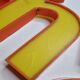 Set of 19 "pop" sign letters, 20 cm