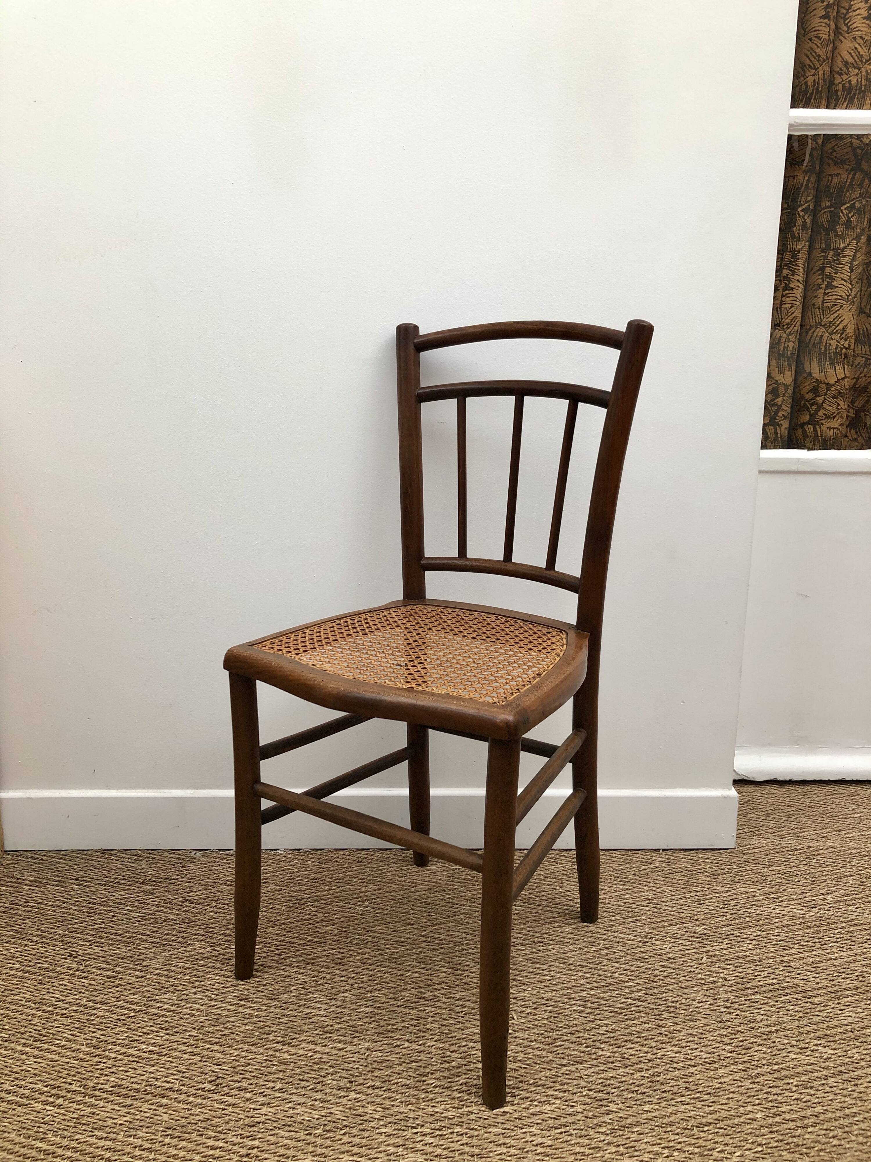 6 bistro chairs with caning seat