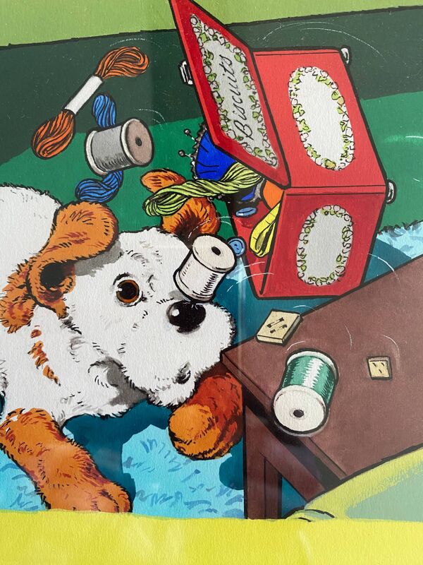 Planche B Comics BD ''Paddy-Paws the Puppy'' from ''Jack and Jill'' 1969