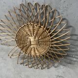 Wicker sun mirror