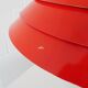 Metal hanging lamp red Mid Century Scandinavian design, pendant light